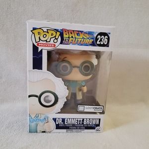 ✨️3/$20✨️NIB-Back to the Future Dr. Emmett Brown Loot Crate Exclusive 236 Funko